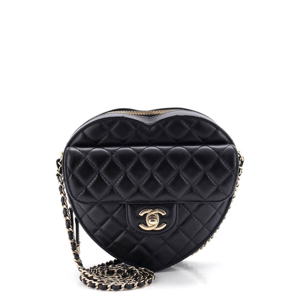Chanel Large CC in Love Heart Bag Quilted Lambskin